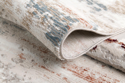 Tapis beige contemporain abstrait Cascade