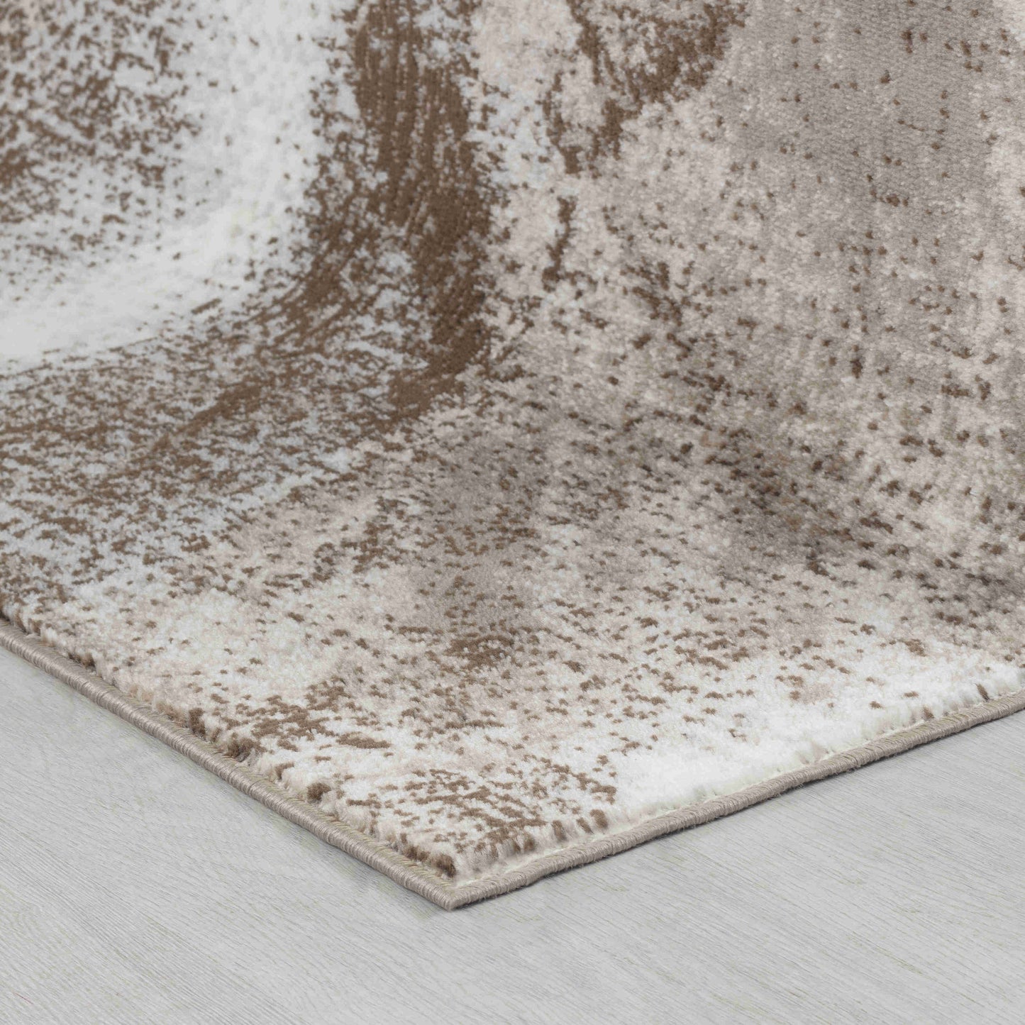 Sakarya Modern Abstract Brown Rug