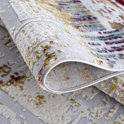 Tapis beige contemporain abstrait Vogue