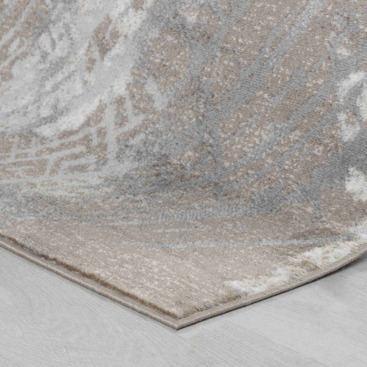Arden Abstract Contemporary Brown and Grey Indoor Rug