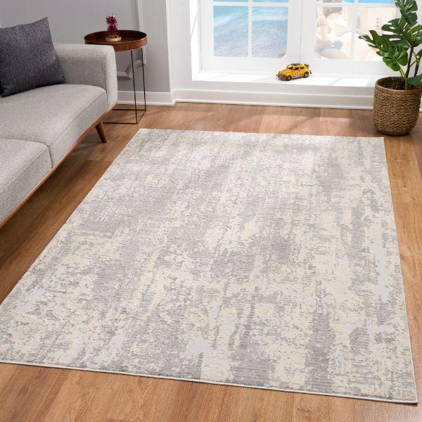 Vogue Collection Modern Abstract Area Rug and Runner - Grey