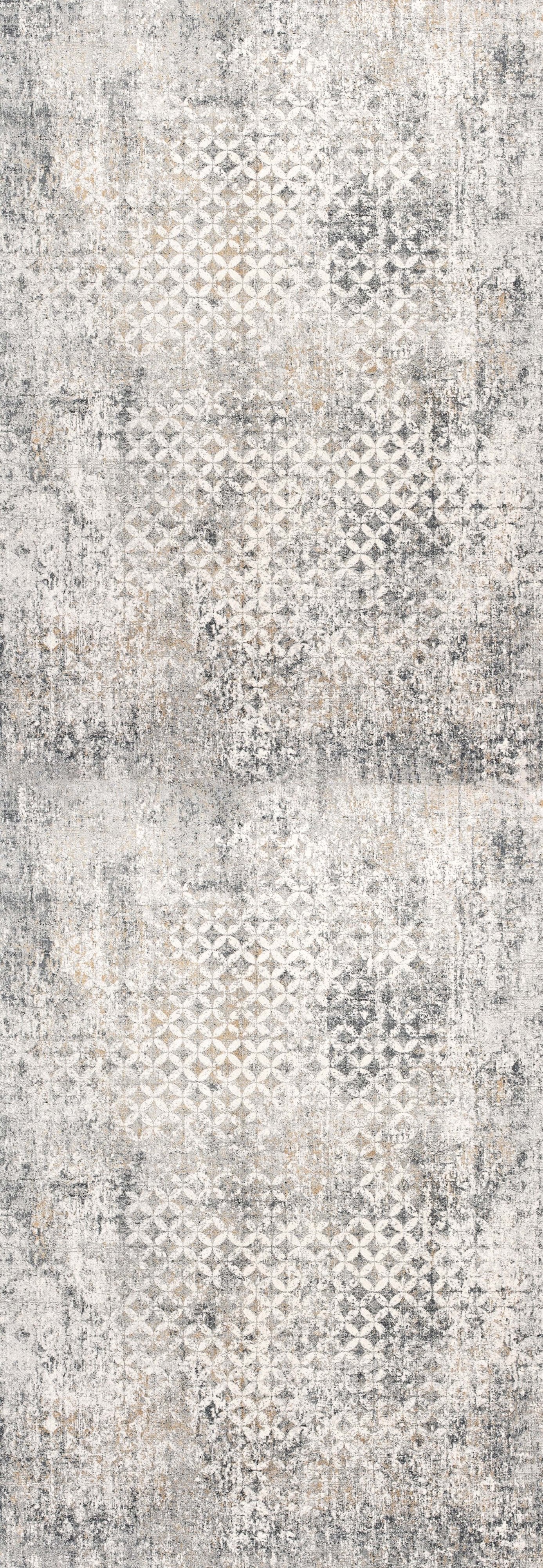 Tapis gris contemporain marocain Capri