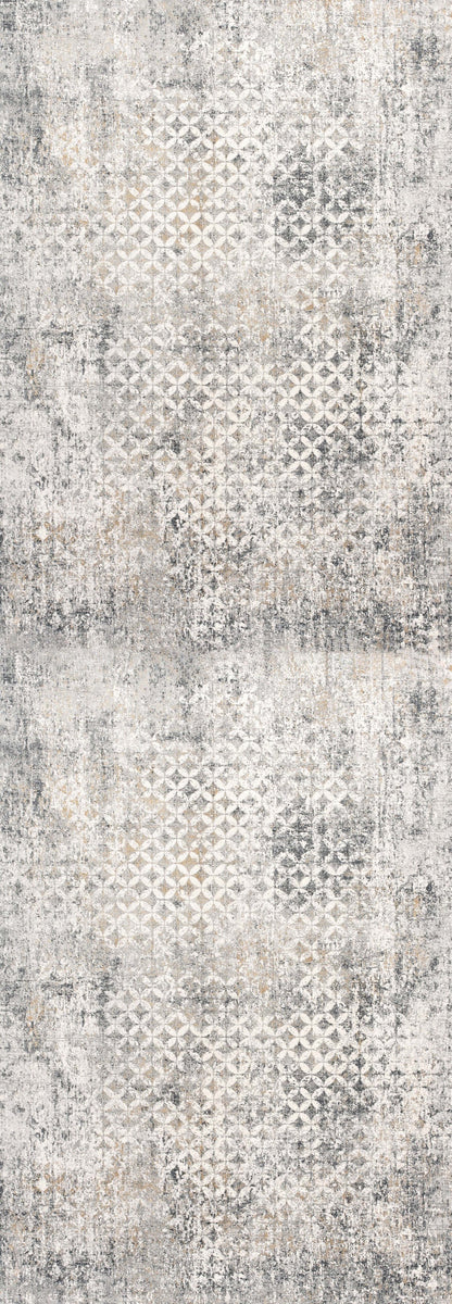 Tapis gris contemporain marocain Capri