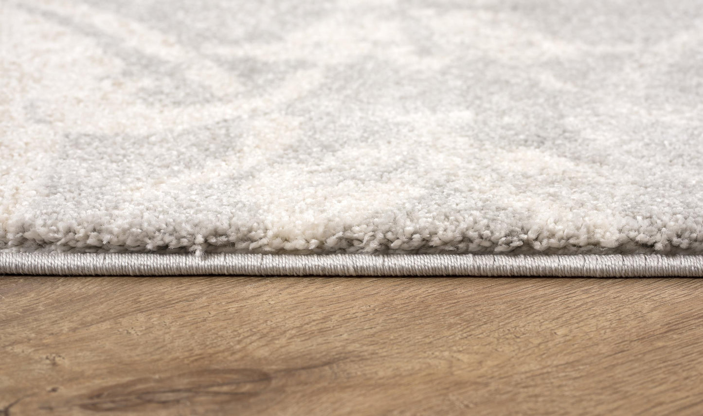 Tapis gris moderne en peluche de Nouvelle-Zélande