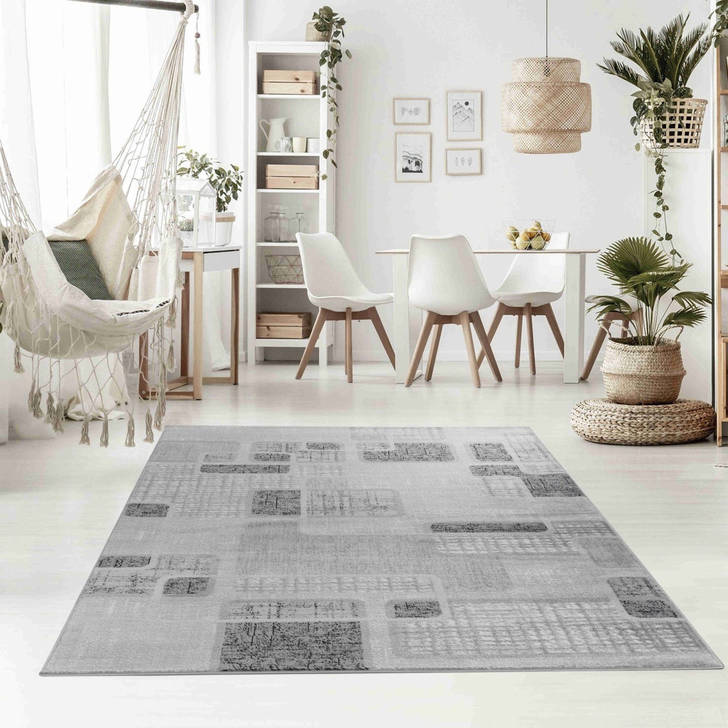 Tapis gris moderne Sakarya