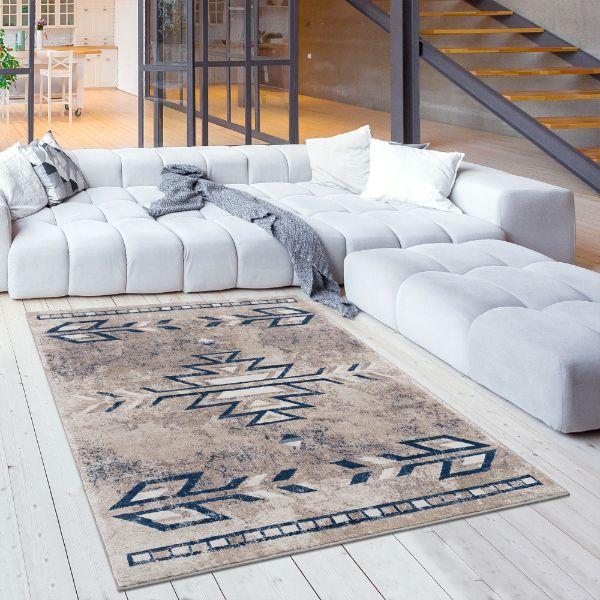 Havana Collection Traditional Southwestern Area Rug and Runner - Beige
