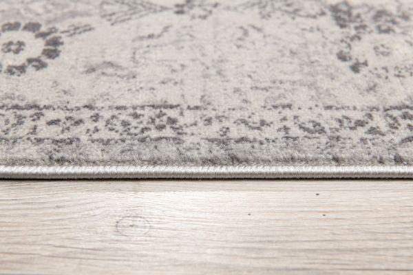 Havana Collection Traditional Damask Area Rug and Runner - Grey