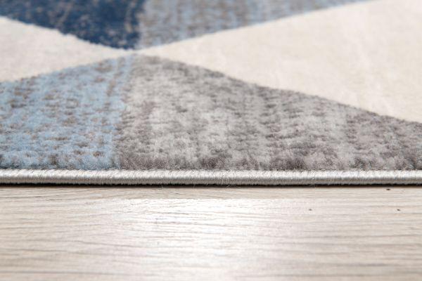 Eldin Geometric Contemporary Blue Indoor Rug