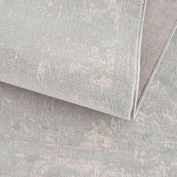 Havana Collection Traditional Abstract Distressed Area Rug and Runner - Grey