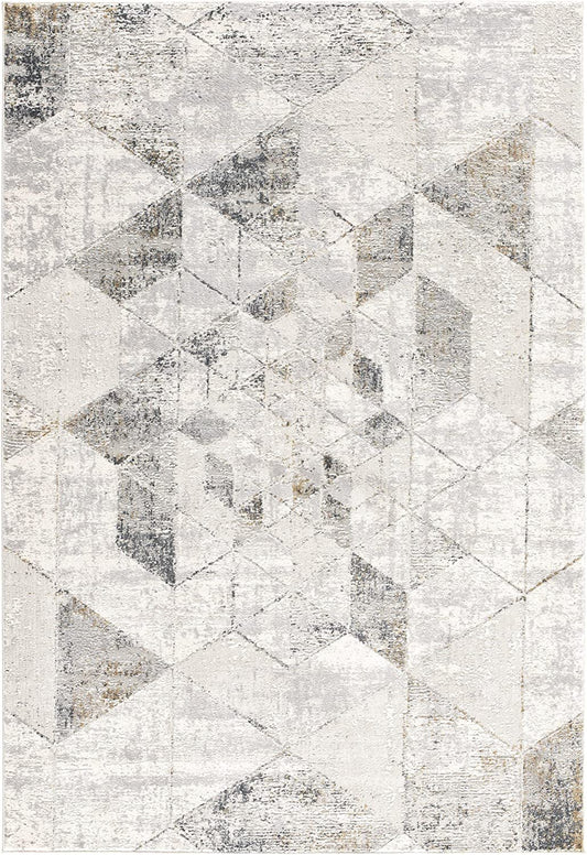 Mirage Geometric Grey Rug