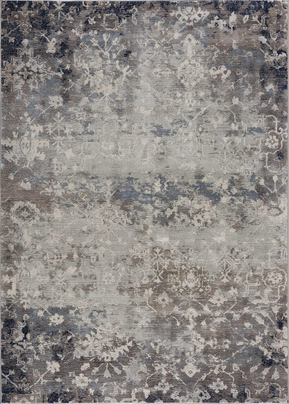 Havana Abstract Contemporary Blue Rug
