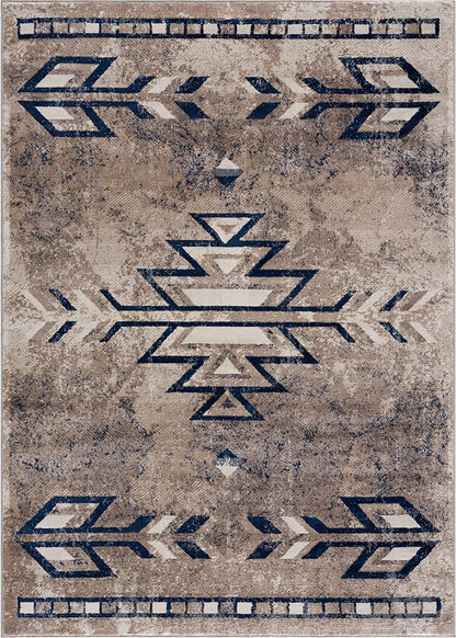 Tapis Bleu Sud-Ouest Havana Boho