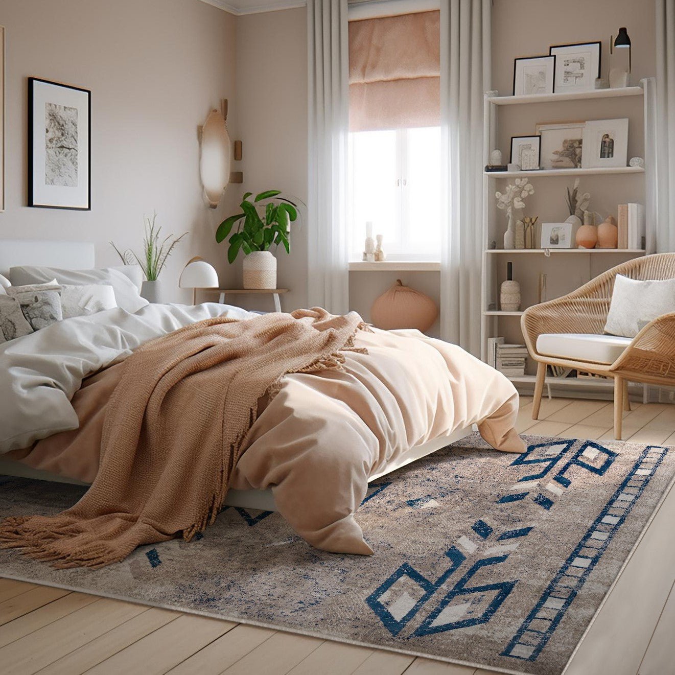Contemporary Boho South-Western Indoor Area Rug