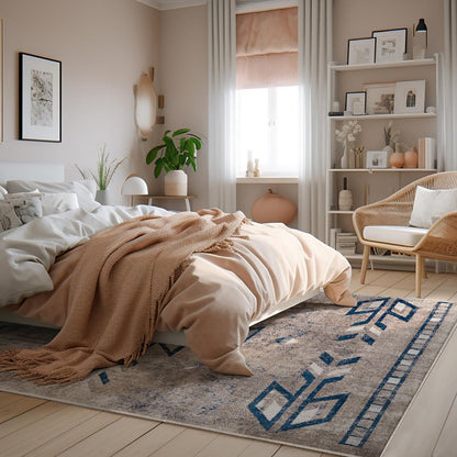 Alfombra contemporánea boho del suroeste para interiores
