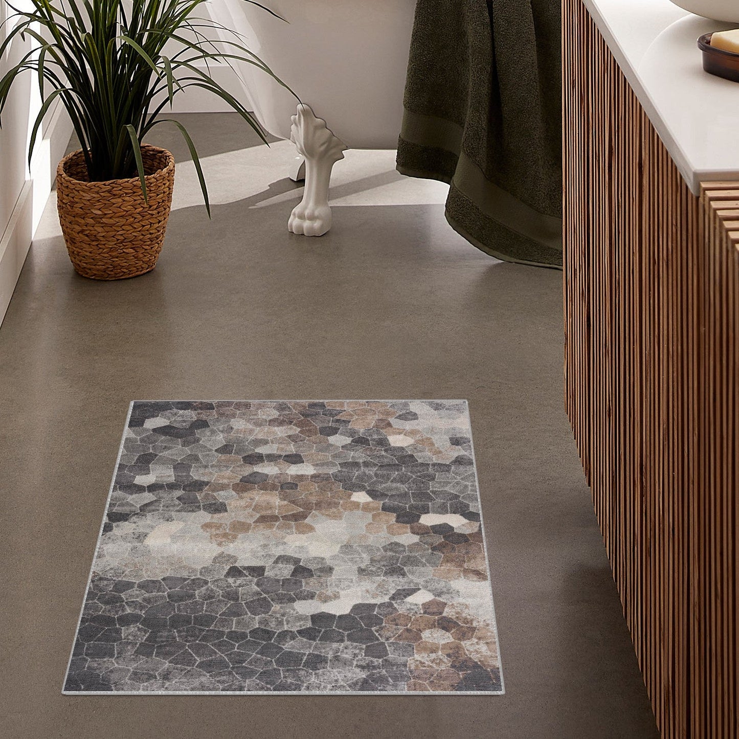 Havana Geometric Contemporary Grey Rug