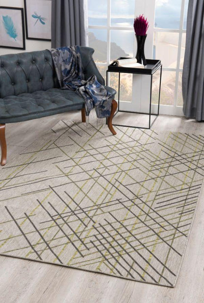 Vista Collection Modern Abstract Doormat, Area Rug And Runner, Green