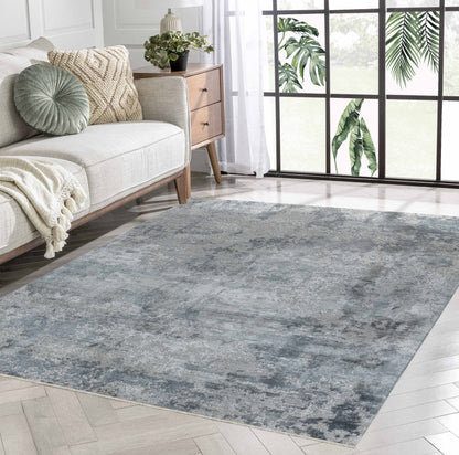 Melo Abstract Coastal Blue Rug