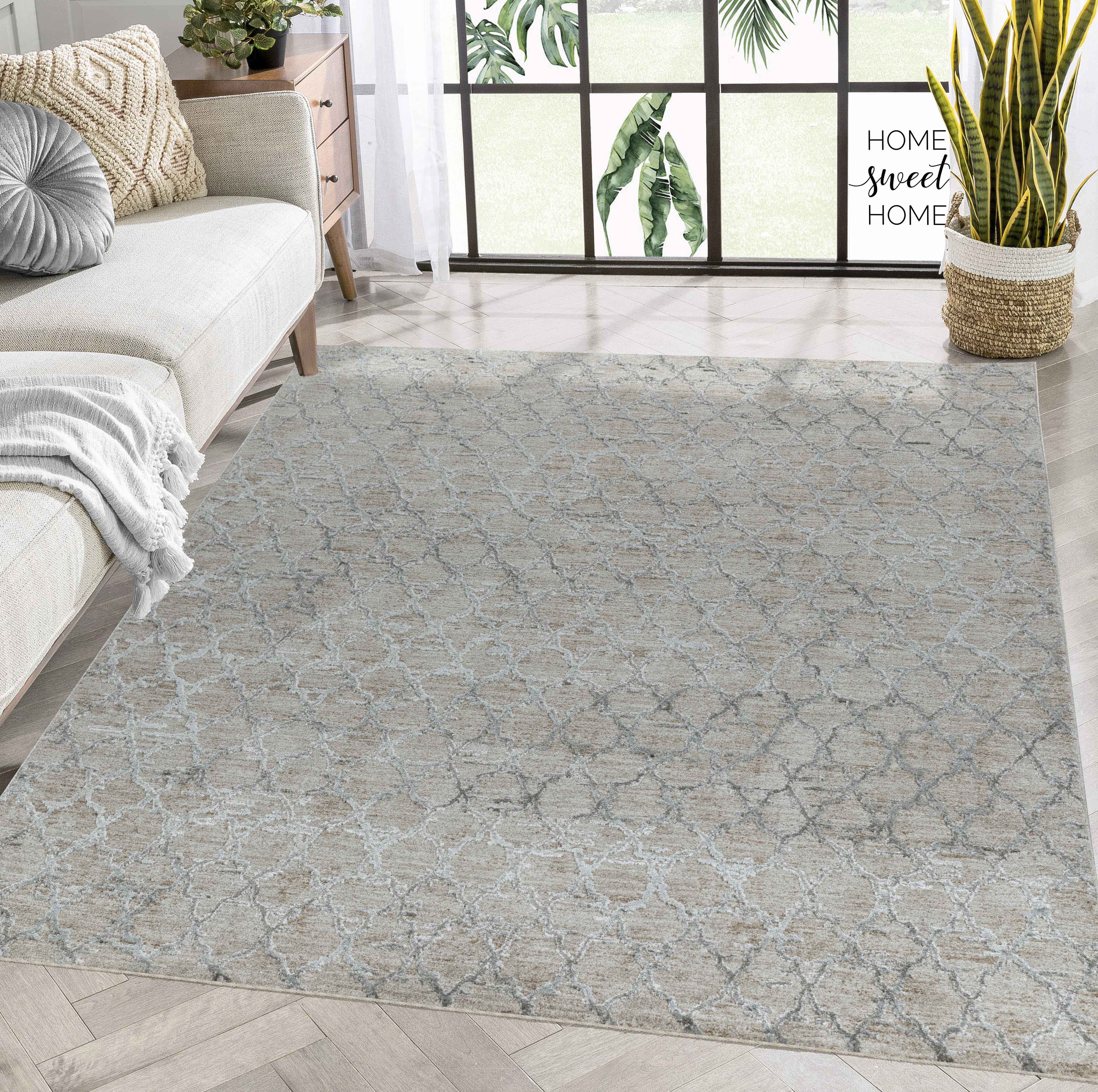 Modern Moroccan Boho Indoor Area Rug