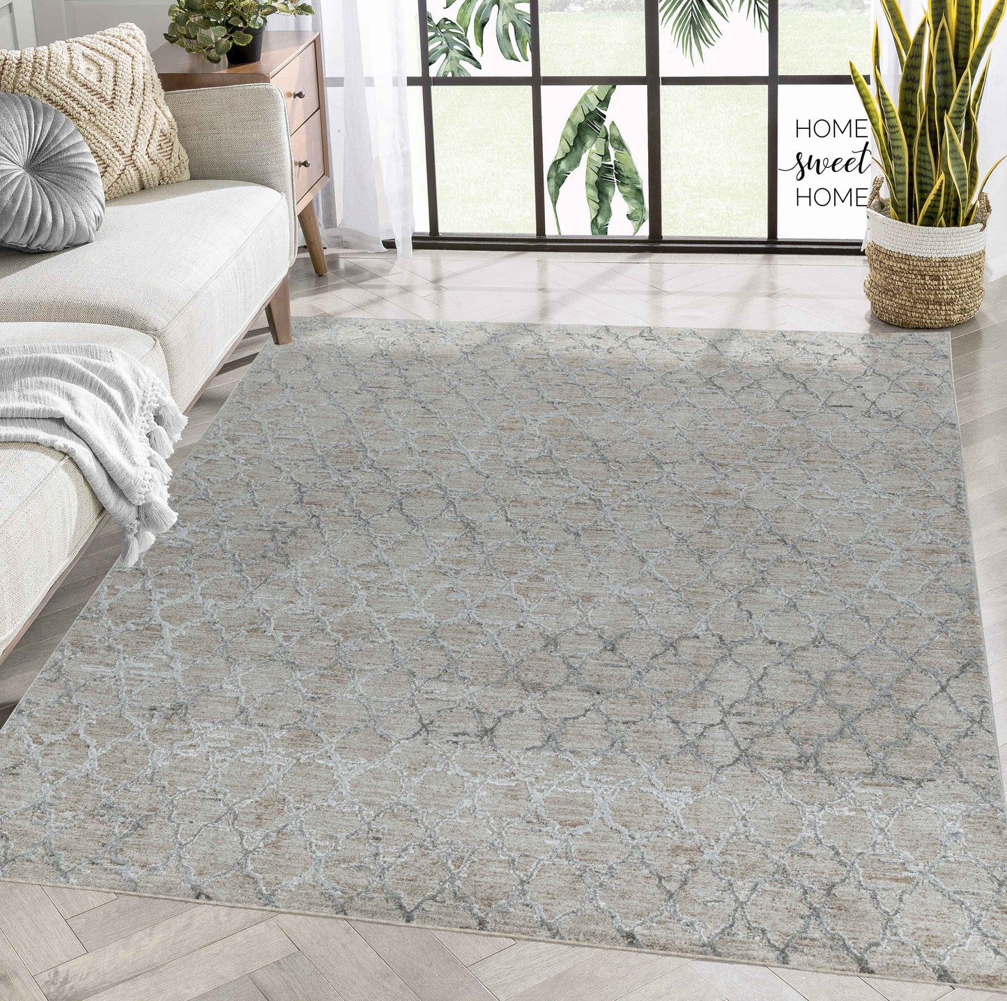 Alfombra interior bohemia marroquí moderna