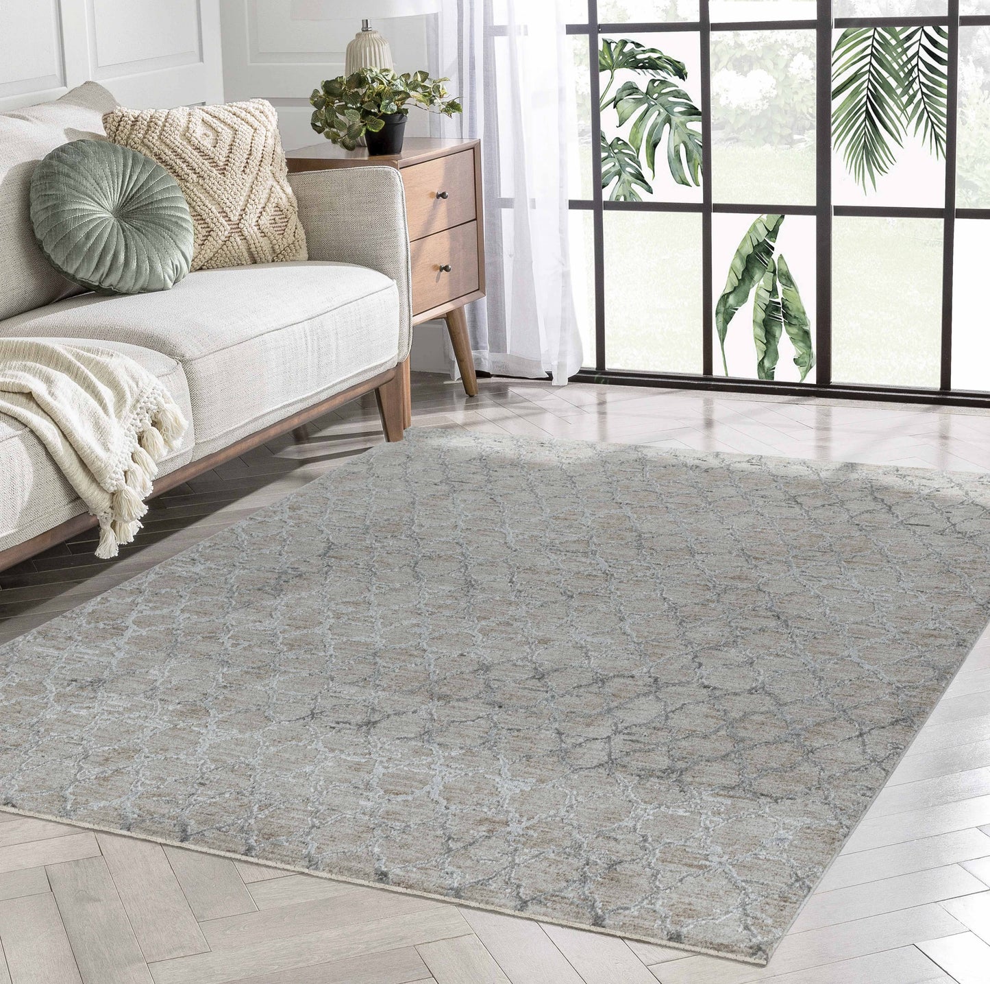 Alfombra interior bohemia marroquí moderna