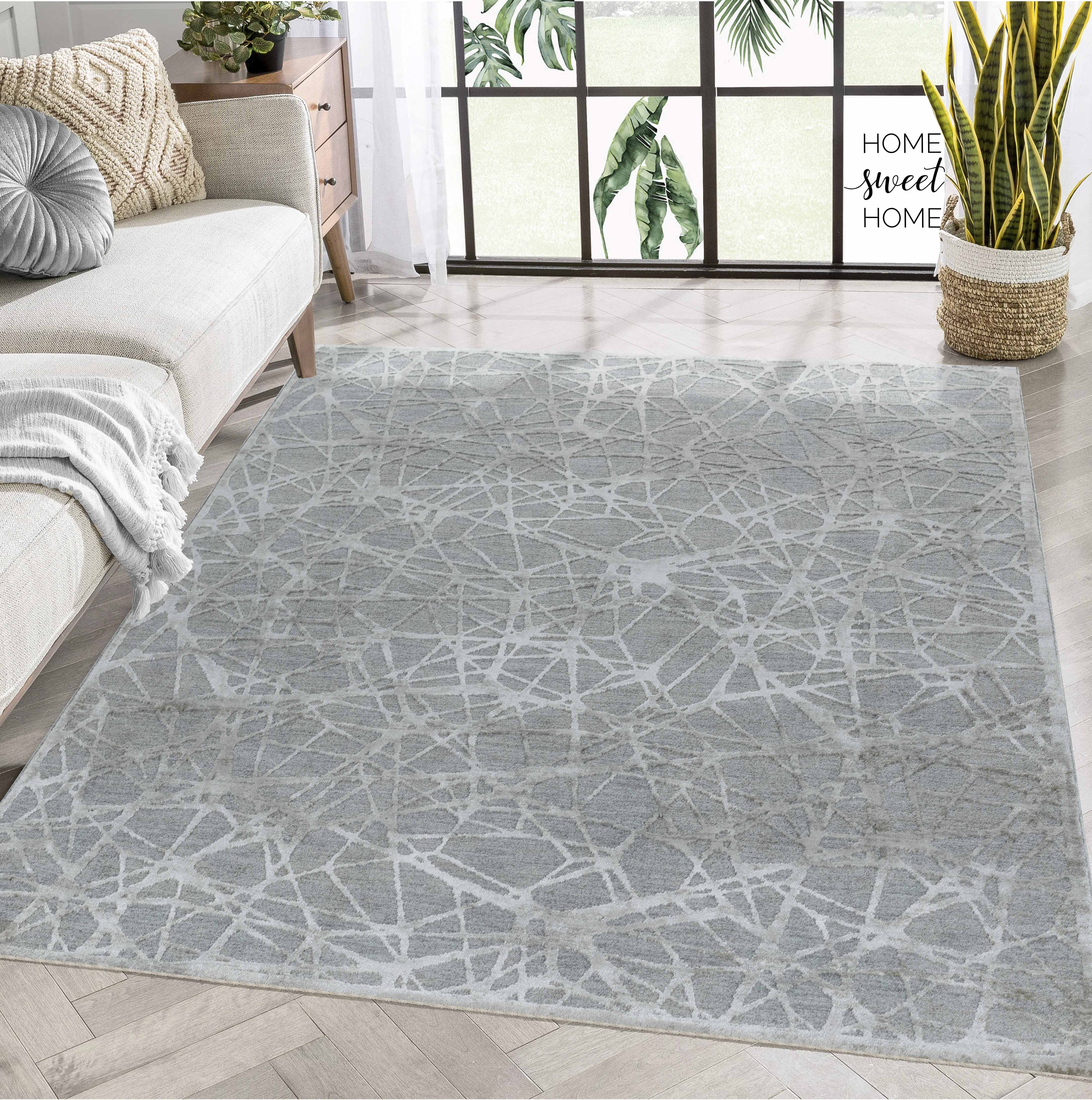 Modern Abstract Web Indoor Area Rug