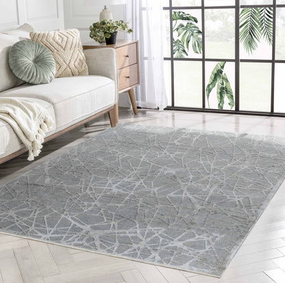 Tapis bleu abstrait Web Melo