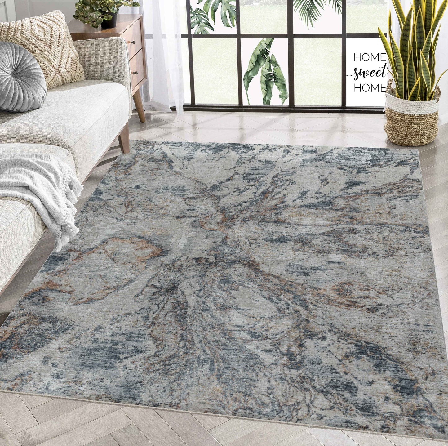 Tapis beige Melo Modern Islande