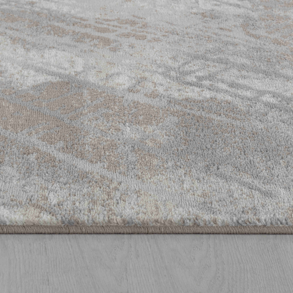 Arden Abstract Contemporary Brown and Grey Indoor Rug