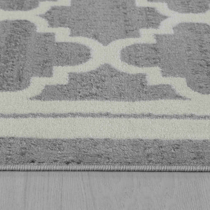 Alfombra interior moderna marroquí gris beige