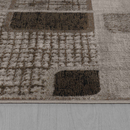 Tapis marron abstrait moderne Sakarya