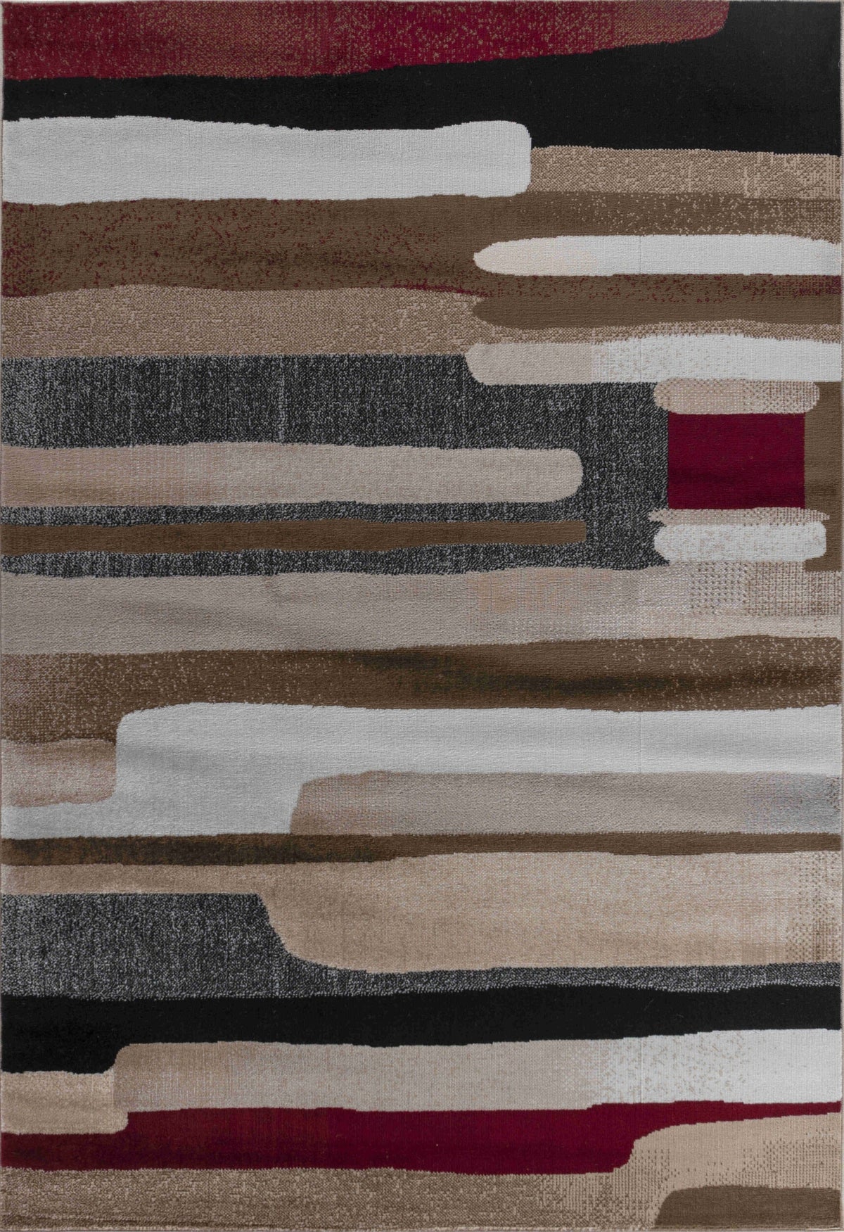Zaman Abstract Contemporary Brown Indoor Rug