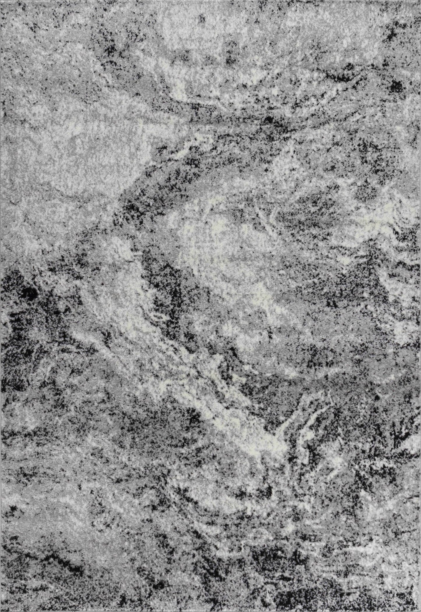 Sakarya Abstract Splash Grey Rug