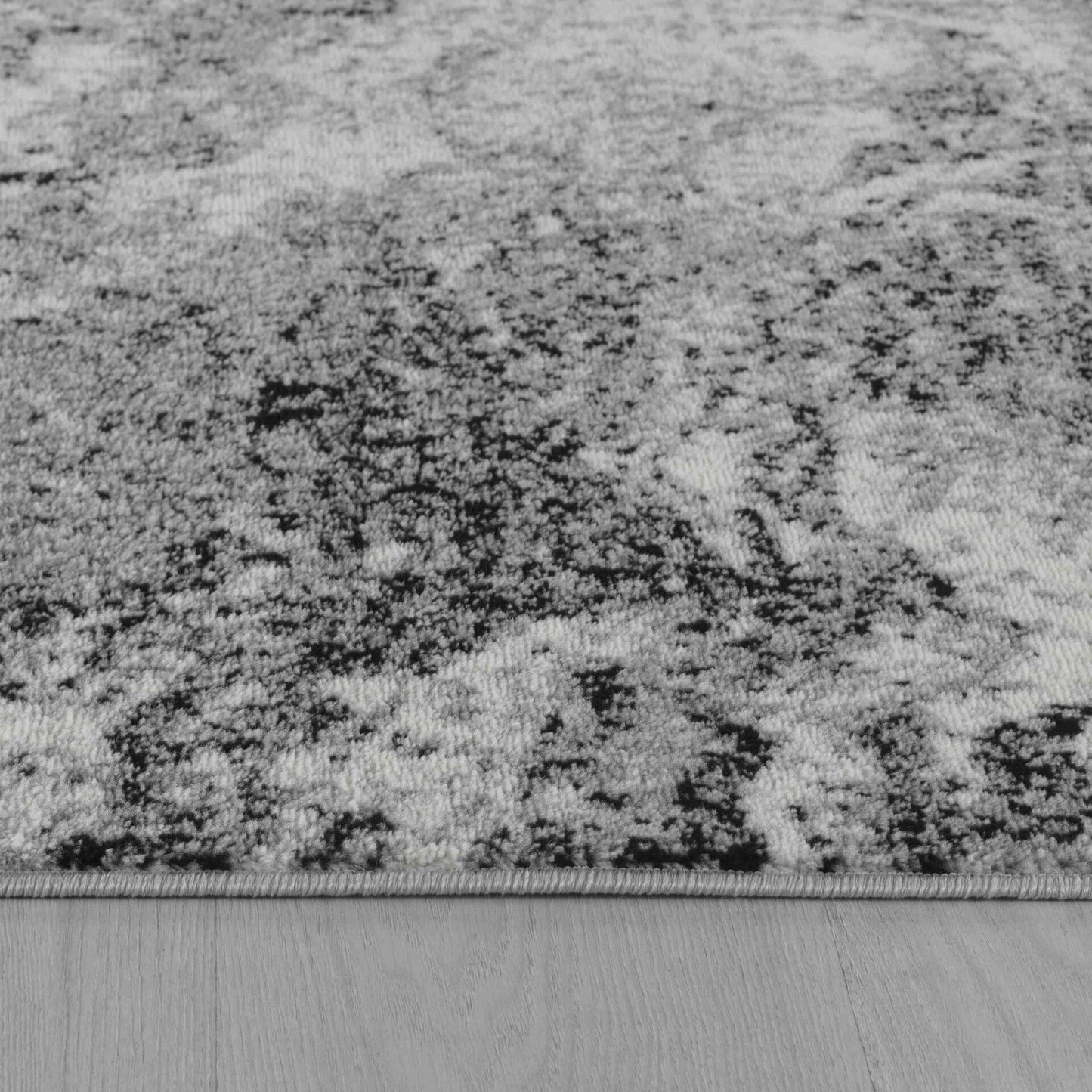 Sakarya Abstract Splash Grey Rug