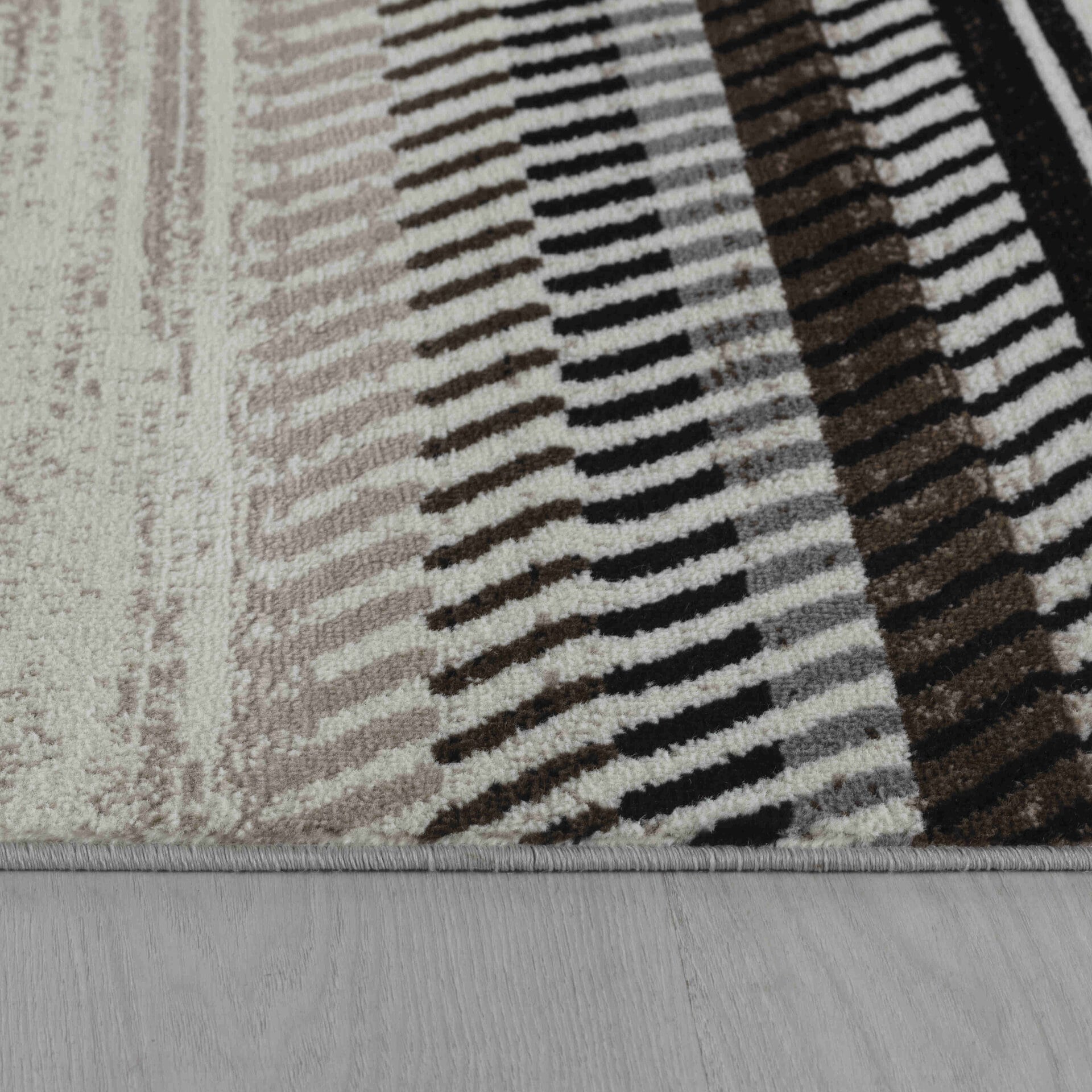 Modern Coastal Beige Brown Indoor Area Rug