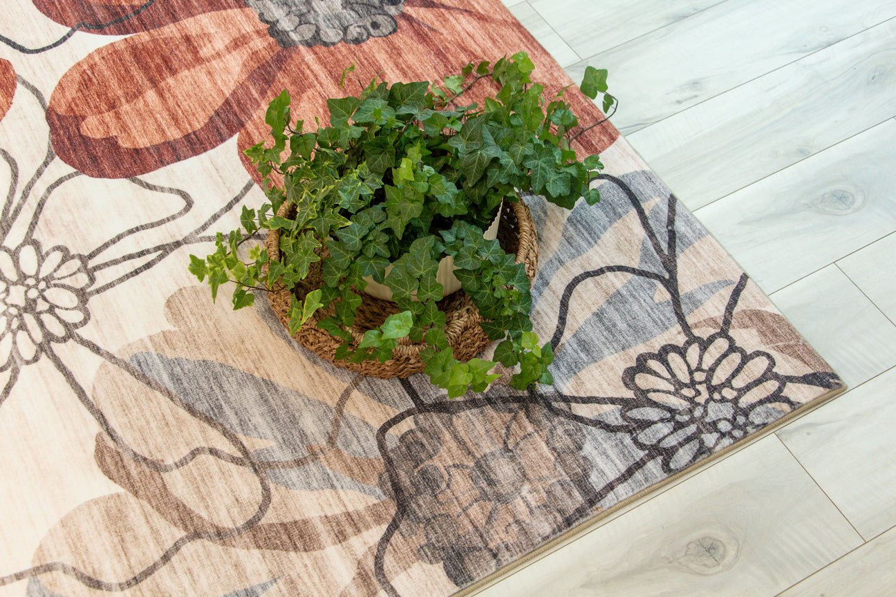 Blossom Modern Floral Indoor Area Rug
