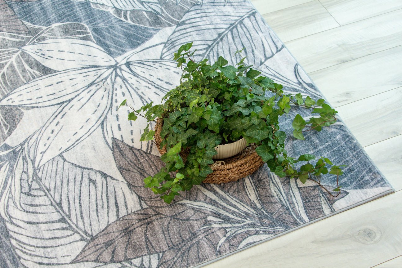 Blossom Floral Modern Brown Rug