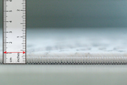Tapis crème moderne floral Blossom
