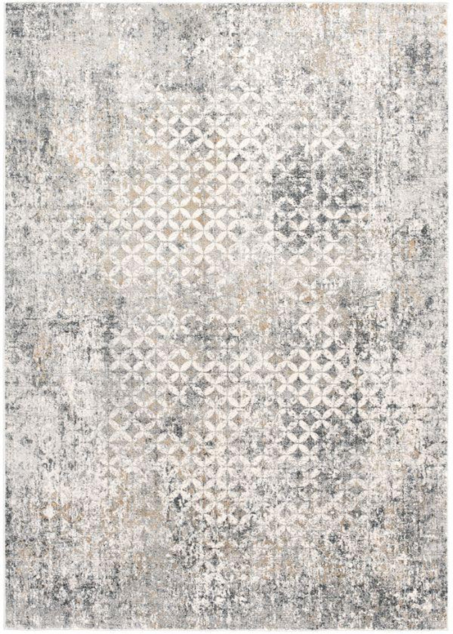 Tapis gris contemporain marocain Capri