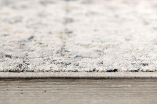Aurelia Distressed Geometric Comtemporary Grey and Red Indoor Rug
