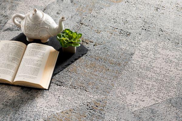 Capri Collection Modern Geometric Area Rug, Grey
