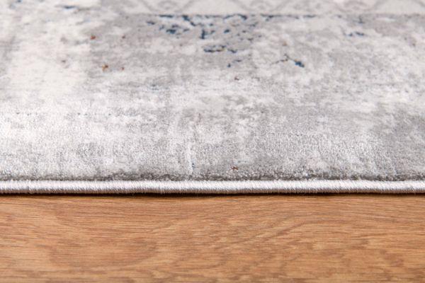 Sardini Collection Modern Oriental Area Rug, Grey