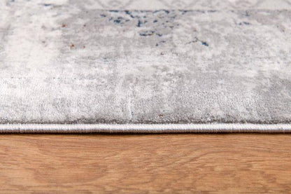 Sardini Collection Modern Oriental Area Rug, Grey