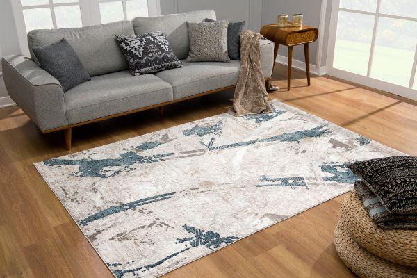 Cascade Coastal Contemporary Blue Rug