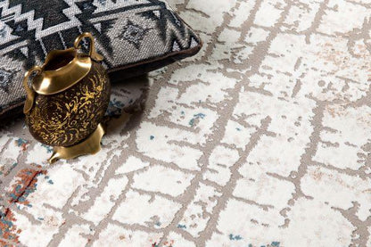 Cascade Collection Modern Abstract Area Rug, Multicolor