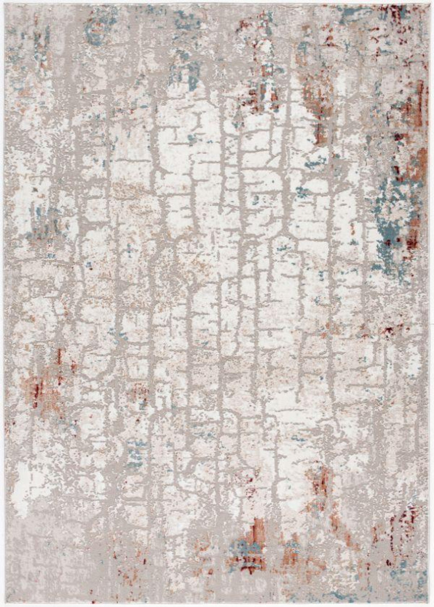 Cascade Abstract Contemporary Beige Rug