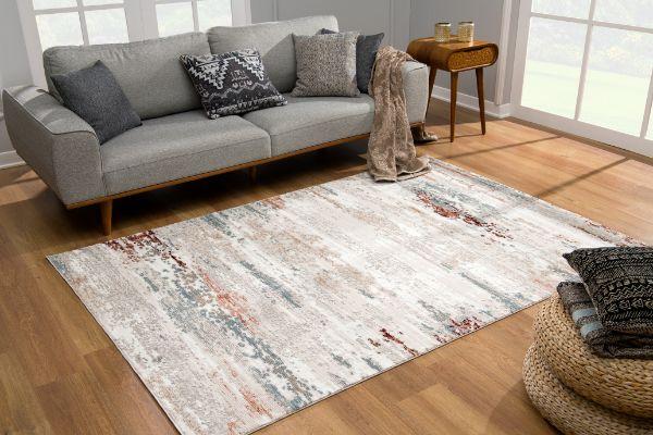 Cascade Collection Modern Abstract Area Rug, Multicolor