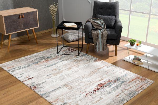 Cascade Collection Modern Abstract Area Rug, Multicolor