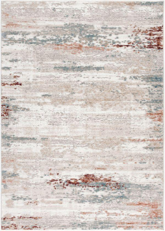 Tapis beige abstrait Cascade