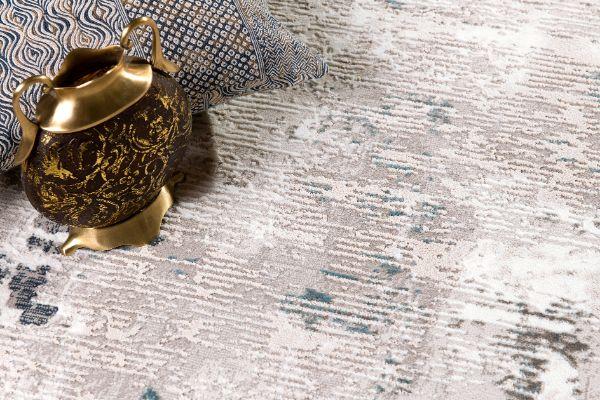 Cascade Collection Modern Abstract Area Rug, Blue