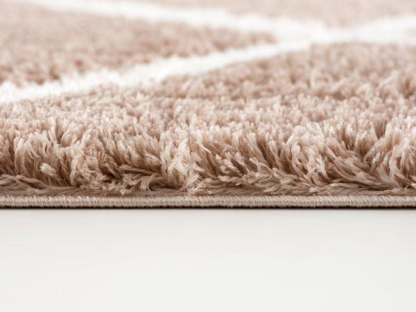 Retro Collection Modern Geometric Area Rug and Doormat, Beige